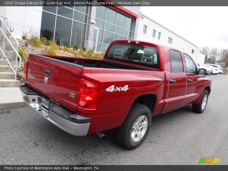 Inferno Red Crystal Pearl / Medium Slate Gray 2006 Dodge Dakota SLT Quad Cab 4x4