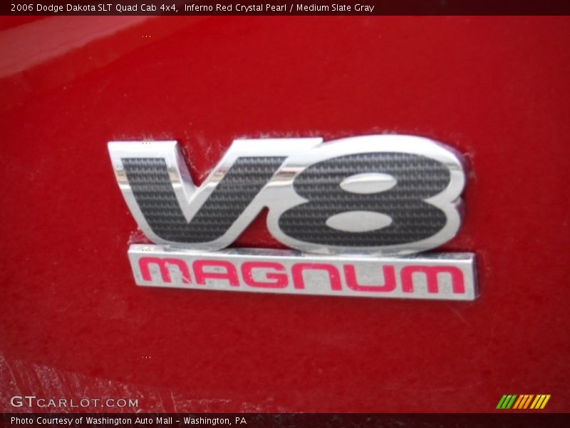 Inferno Red Crystal Pearl / Medium Slate Gray 2006 Dodge Dakota SLT Quad Cab 4x4