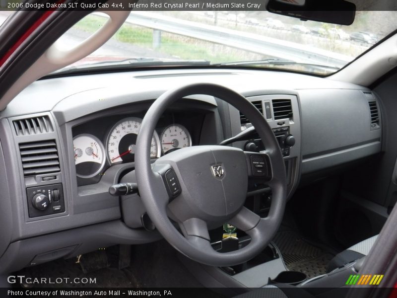 Inferno Red Crystal Pearl / Medium Slate Gray 2006 Dodge Dakota SLT Quad Cab 4x4