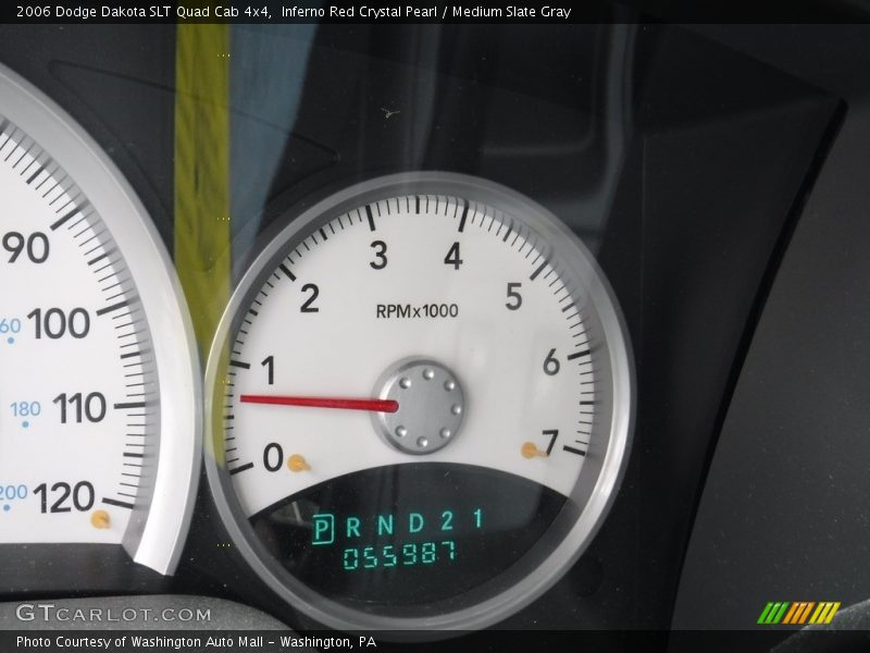 Inferno Red Crystal Pearl / Medium Slate Gray 2006 Dodge Dakota SLT Quad Cab 4x4