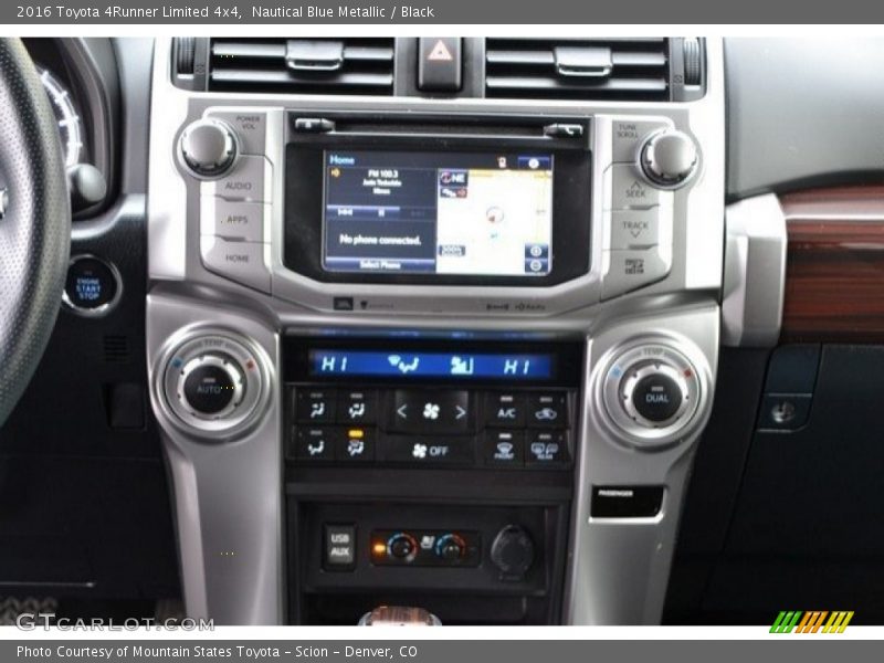 Nautical Blue Metallic / Black 2016 Toyota 4Runner Limited 4x4