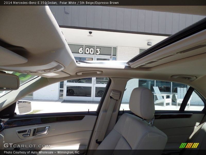 Polar White / Silk Beige/Espresso Brown 2014 Mercedes-Benz E 350 Sedan
