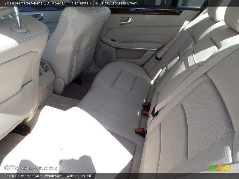 Polar White / Silk Beige/Espresso Brown 2014 Mercedes-Benz E 350 Sedan