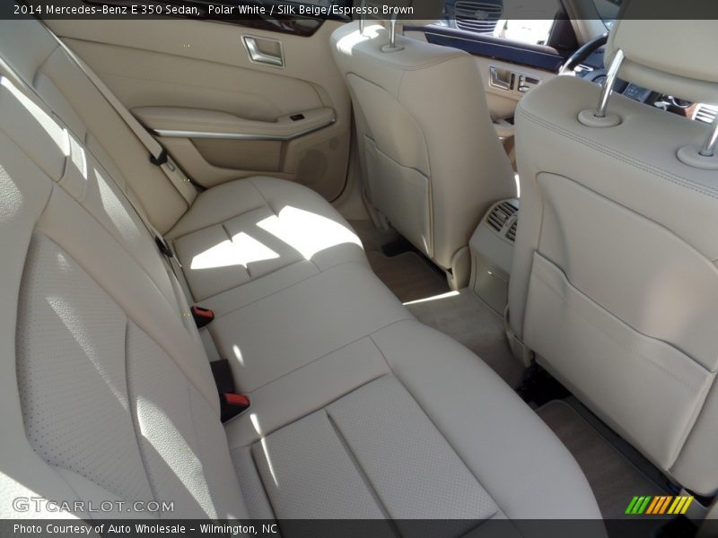 Polar White / Silk Beige/Espresso Brown 2014 Mercedes-Benz E 350 Sedan