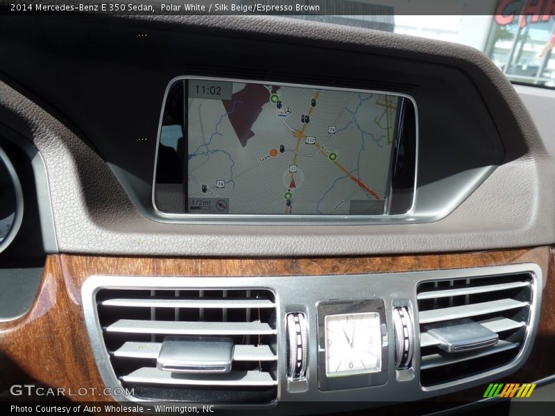 Polar White / Silk Beige/Espresso Brown 2014 Mercedes-Benz E 350 Sedan