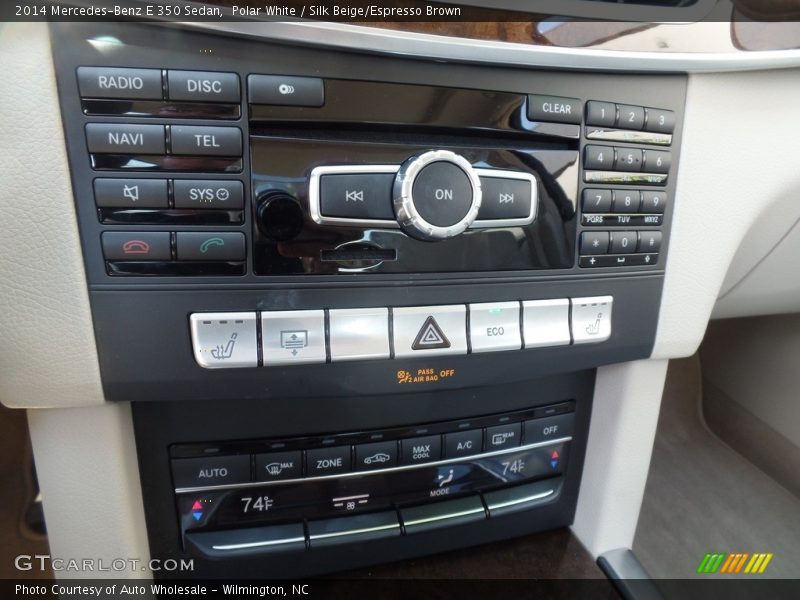 Polar White / Silk Beige/Espresso Brown 2014 Mercedes-Benz E 350 Sedan