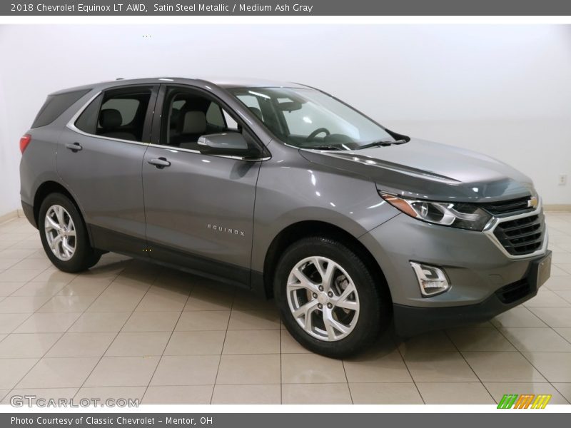 Satin Steel Metallic / Medium Ash Gray 2018 Chevrolet Equinox LT AWD