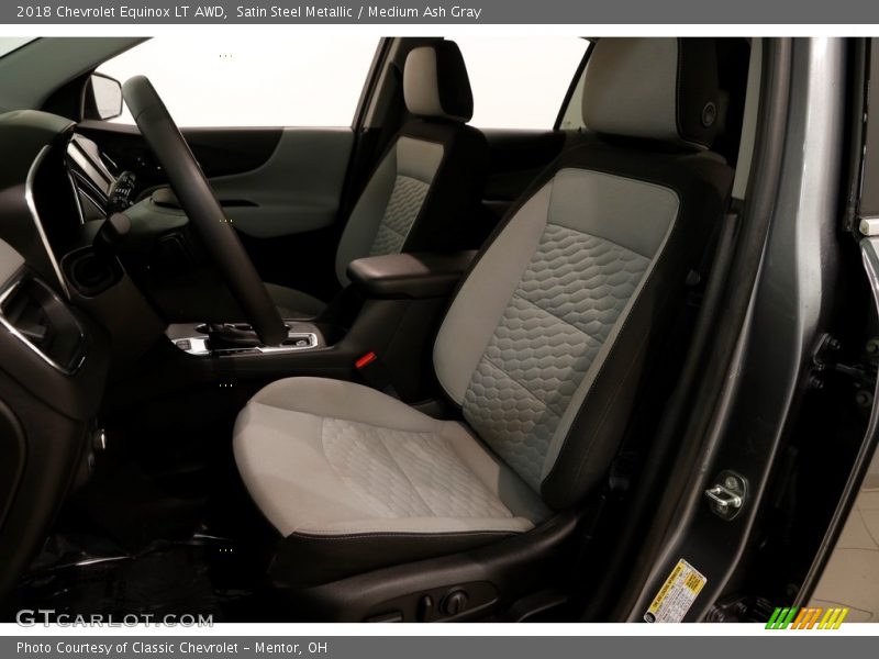 Satin Steel Metallic / Medium Ash Gray 2018 Chevrolet Equinox LT AWD