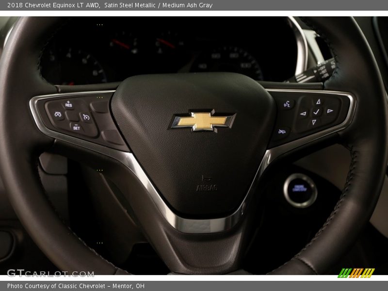 Satin Steel Metallic / Medium Ash Gray 2018 Chevrolet Equinox LT AWD