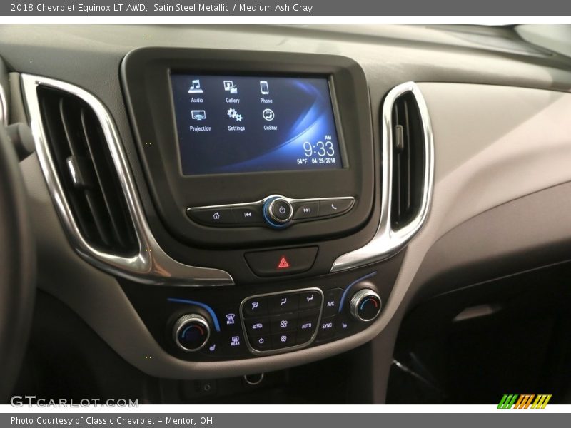 Satin Steel Metallic / Medium Ash Gray 2018 Chevrolet Equinox LT AWD