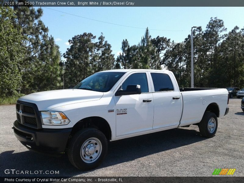 Bright White / Black/Diesel Gray 2018 Ram 2500 Tradesman Crew Cab