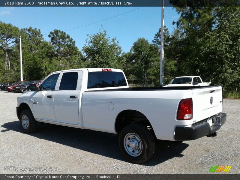 Bright White / Black/Diesel Gray 2018 Ram 2500 Tradesman Crew Cab