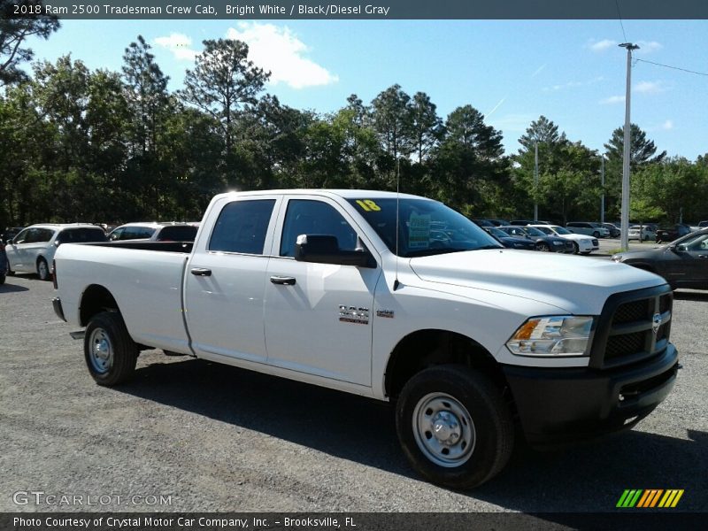 Bright White / Black/Diesel Gray 2018 Ram 2500 Tradesman Crew Cab