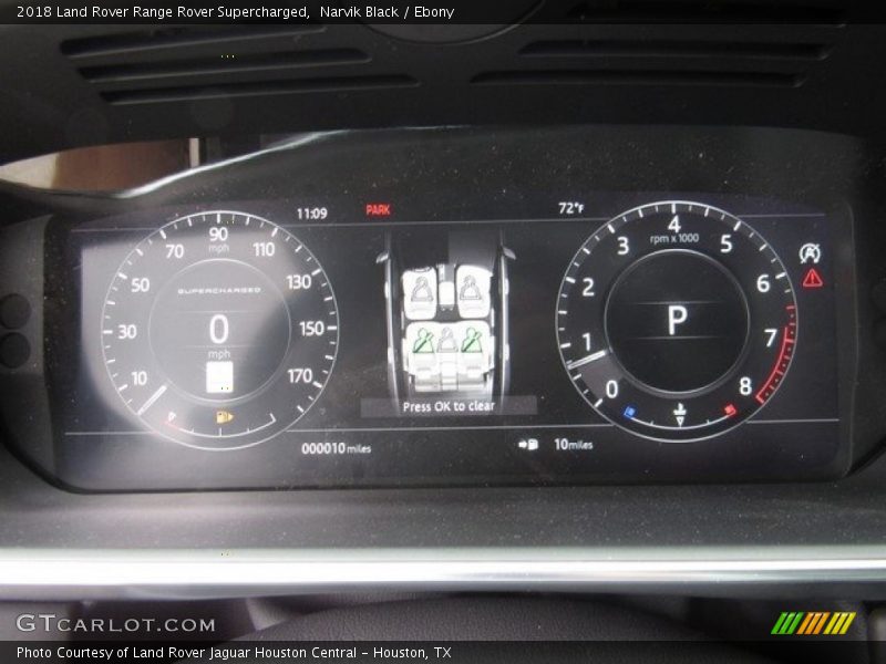 Narvik Black / Ebony 2018 Land Rover Range Rover Supercharged