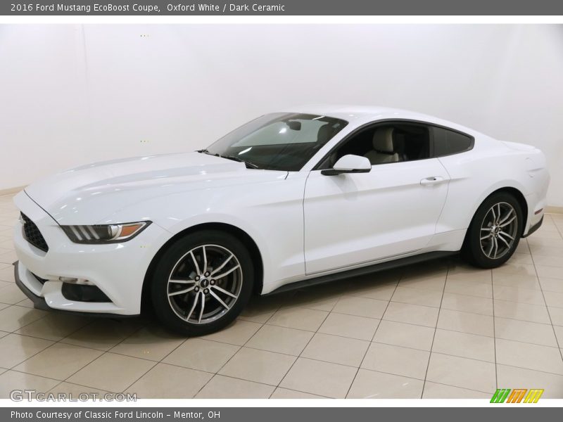 Oxford White / Dark Ceramic 2016 Ford Mustang EcoBoost Coupe