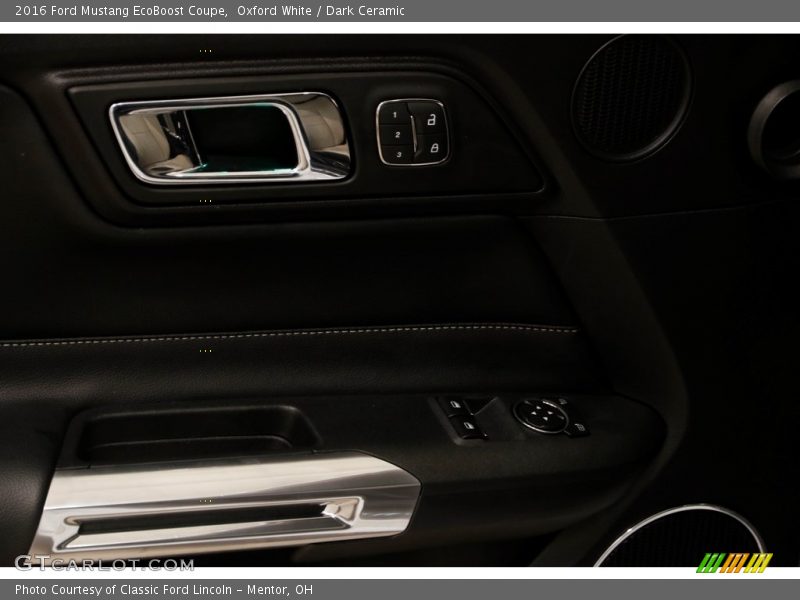 Oxford White / Dark Ceramic 2016 Ford Mustang EcoBoost Coupe