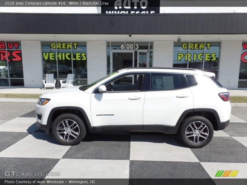 White / Black/Ski Gray 2018 Jeep Compass Latitude 4x4