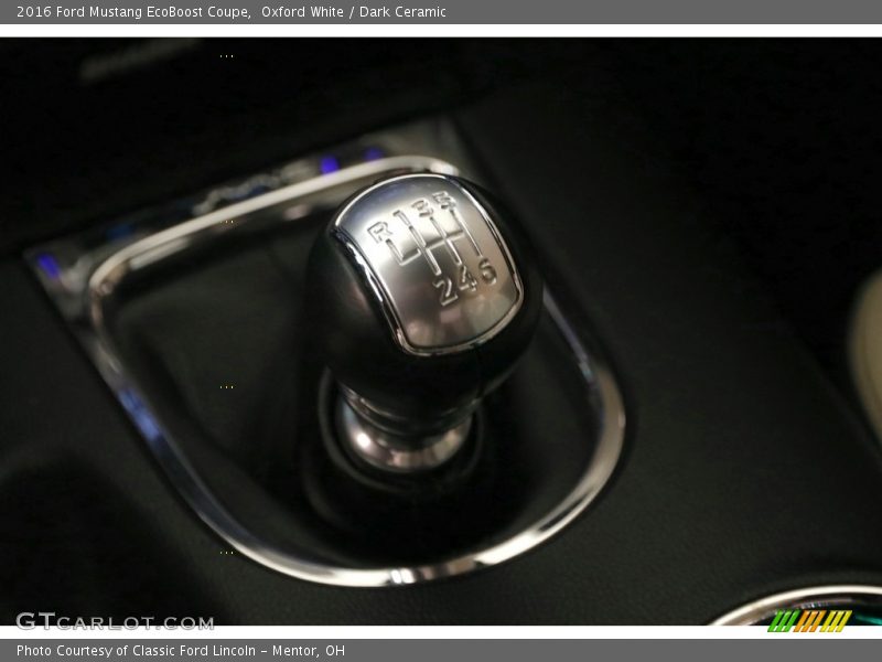 Oxford White / Dark Ceramic 2016 Ford Mustang EcoBoost Coupe