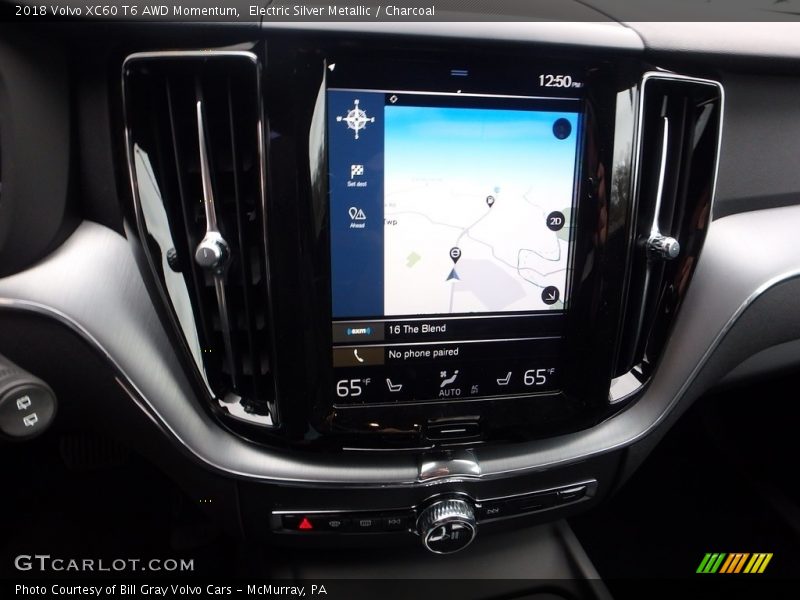 Electric Silver Metallic / Charcoal 2018 Volvo XC60 T6 AWD Momentum