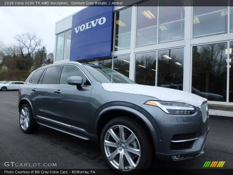 Osmium Grey Metallic / Amber 2018 Volvo XC90 T6 AWD Inscription
