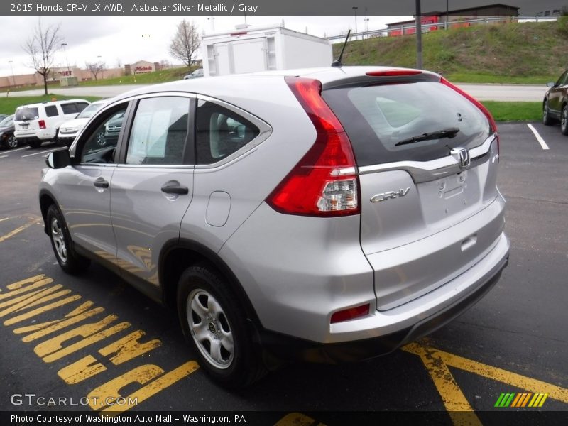 Alabaster Silver Metallic / Gray 2015 Honda CR-V LX AWD