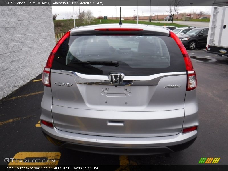 Alabaster Silver Metallic / Gray 2015 Honda CR-V LX AWD