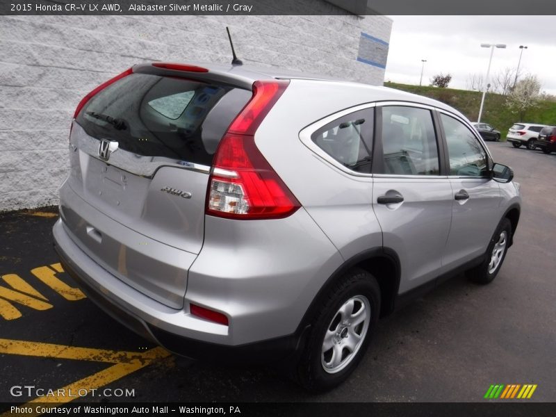 Alabaster Silver Metallic / Gray 2015 Honda CR-V LX AWD
