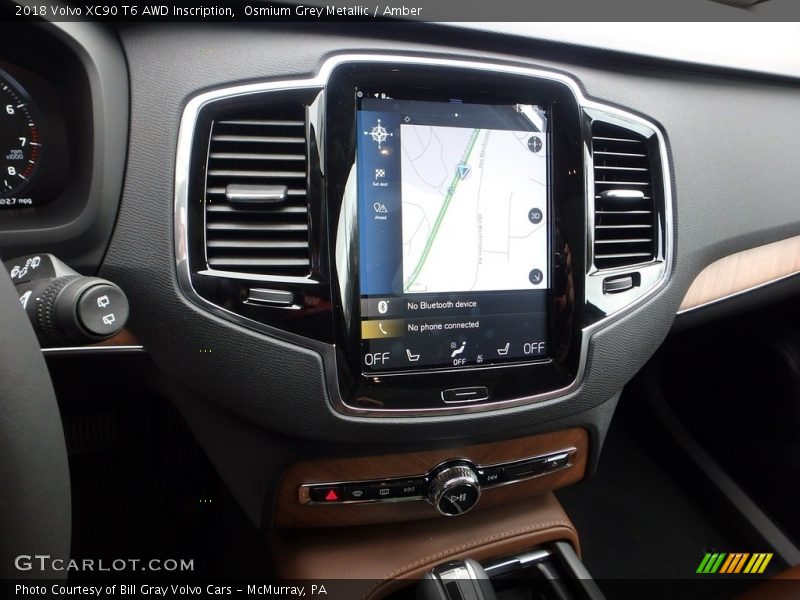 Osmium Grey Metallic / Amber 2018 Volvo XC90 T6 AWD Inscription
