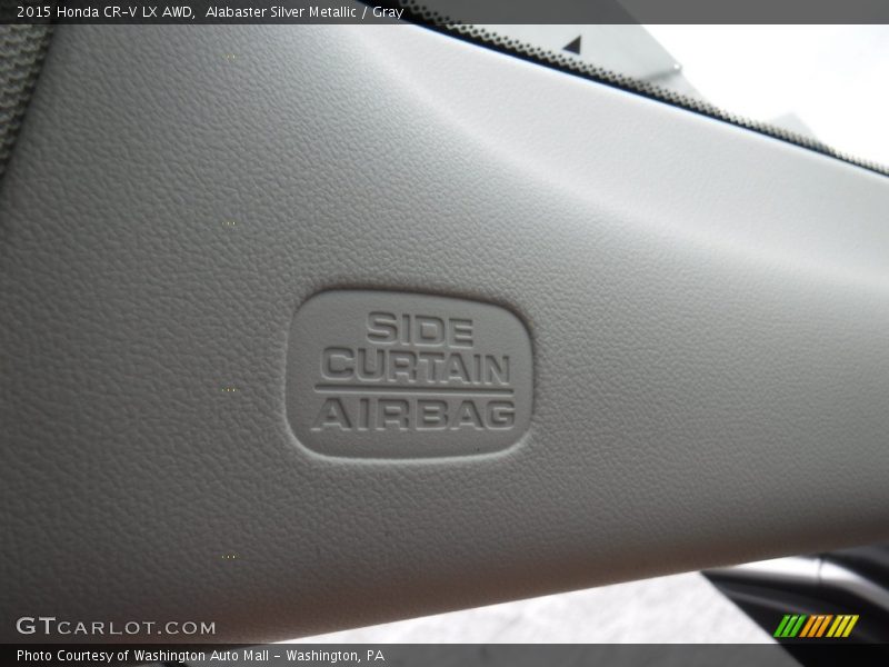 Alabaster Silver Metallic / Gray 2015 Honda CR-V LX AWD