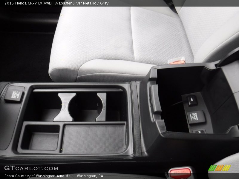Alabaster Silver Metallic / Gray 2015 Honda CR-V LX AWD