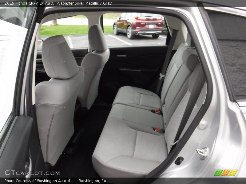 Alabaster Silver Metallic / Gray 2015 Honda CR-V LX AWD