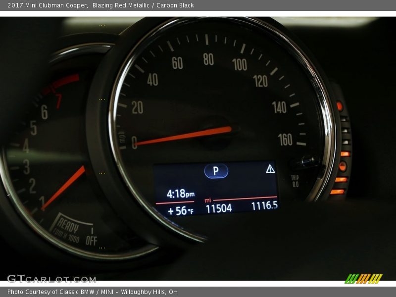 Blazing Red Metallic / Carbon Black 2017 Mini Clubman Cooper