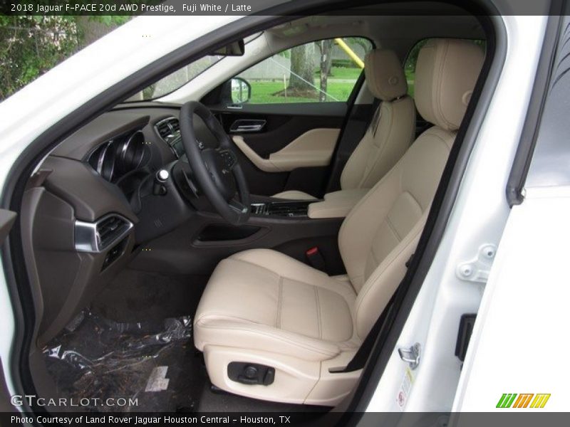 Fuji White / Latte 2018 Jaguar F-PACE 20d AWD Prestige