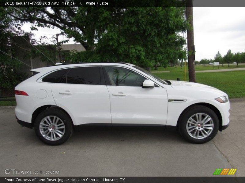 Fuji White / Latte 2018 Jaguar F-PACE 20d AWD Prestige