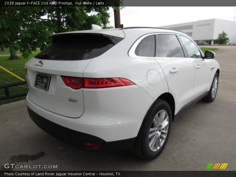 Fuji White / Latte 2018 Jaguar F-PACE 20d AWD Prestige