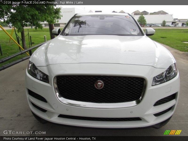 Fuji White / Latte 2018 Jaguar F-PACE 20d AWD Prestige