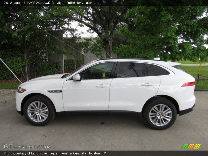 Fuji White / Latte 2018 Jaguar F-PACE 20d AWD Prestige