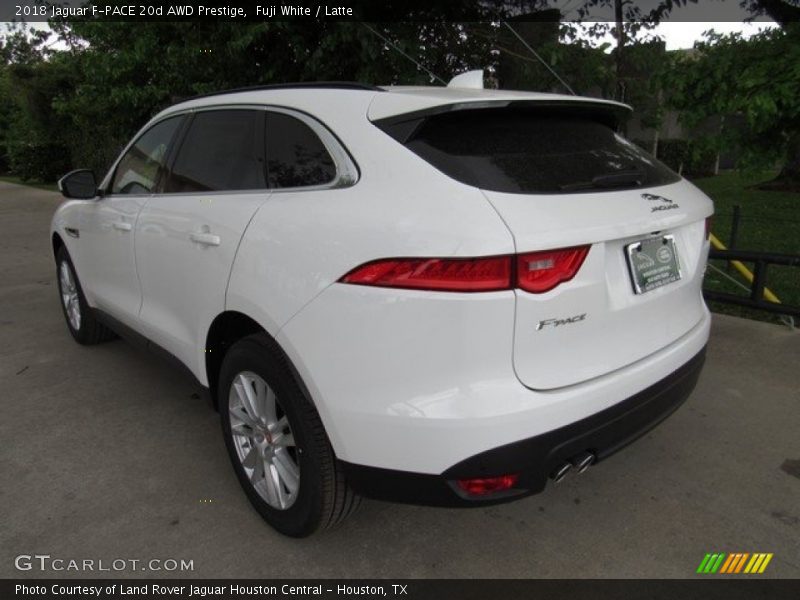 Fuji White / Latte 2018 Jaguar F-PACE 20d AWD Prestige