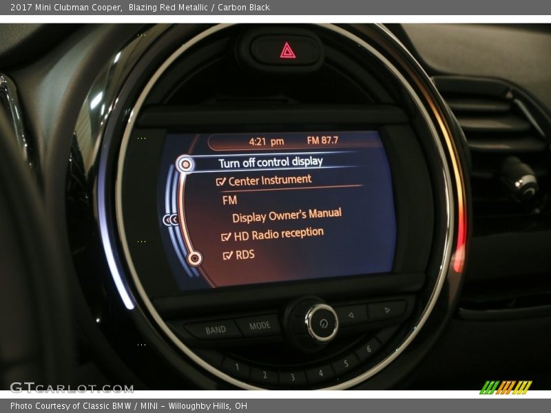 Blazing Red Metallic / Carbon Black 2017 Mini Clubman Cooper