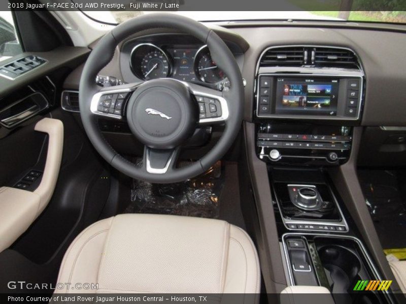 Fuji White / Latte 2018 Jaguar F-PACE 20d AWD Prestige