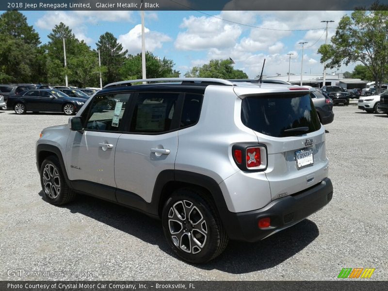 Glacier Metallic / Black 2018 Jeep Renegade Limited