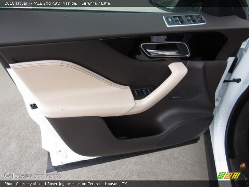 Fuji White / Latte 2018 Jaguar F-PACE 20d AWD Prestige