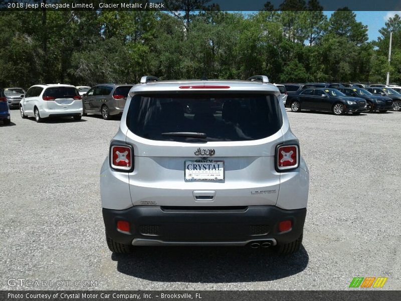 Glacier Metallic / Black 2018 Jeep Renegade Limited