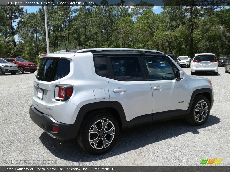 Glacier Metallic / Black 2018 Jeep Renegade Limited