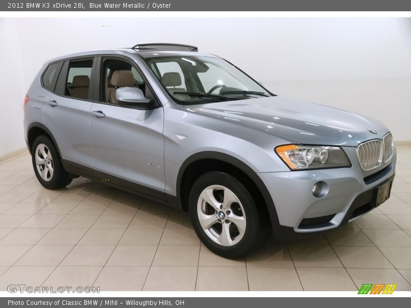 Blue Water Metallic / Oyster 2012 BMW X3 xDrive 28i