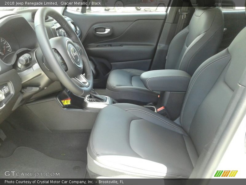 Glacier Metallic / Black 2018 Jeep Renegade Limited