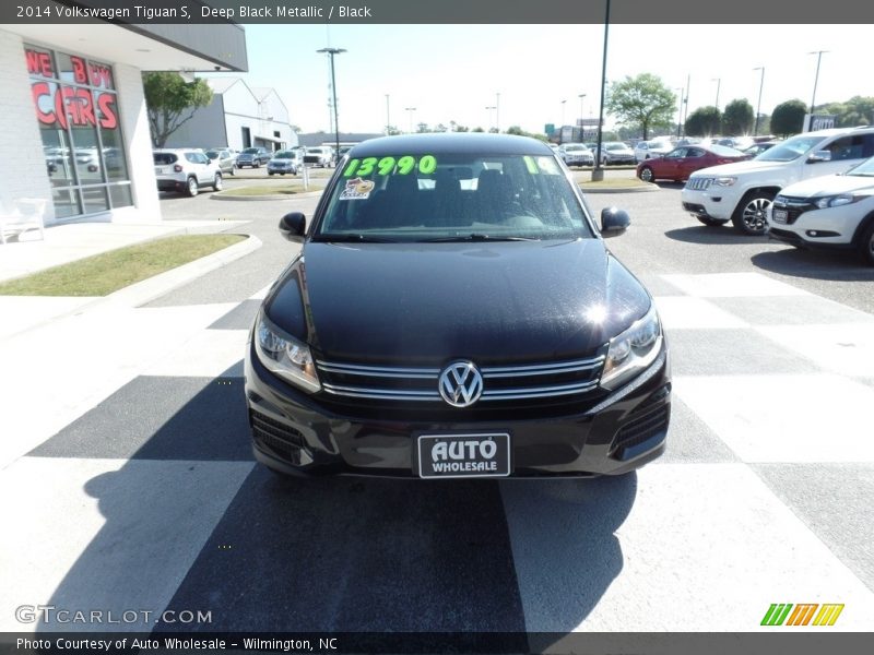 Deep Black Metallic / Black 2014 Volkswagen Tiguan S