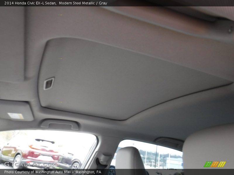 Modern Steel Metallic / Gray 2014 Honda Civic EX-L Sedan