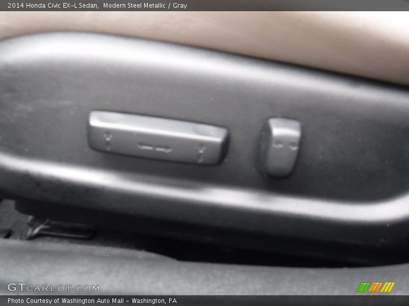 Modern Steel Metallic / Gray 2014 Honda Civic EX-L Sedan