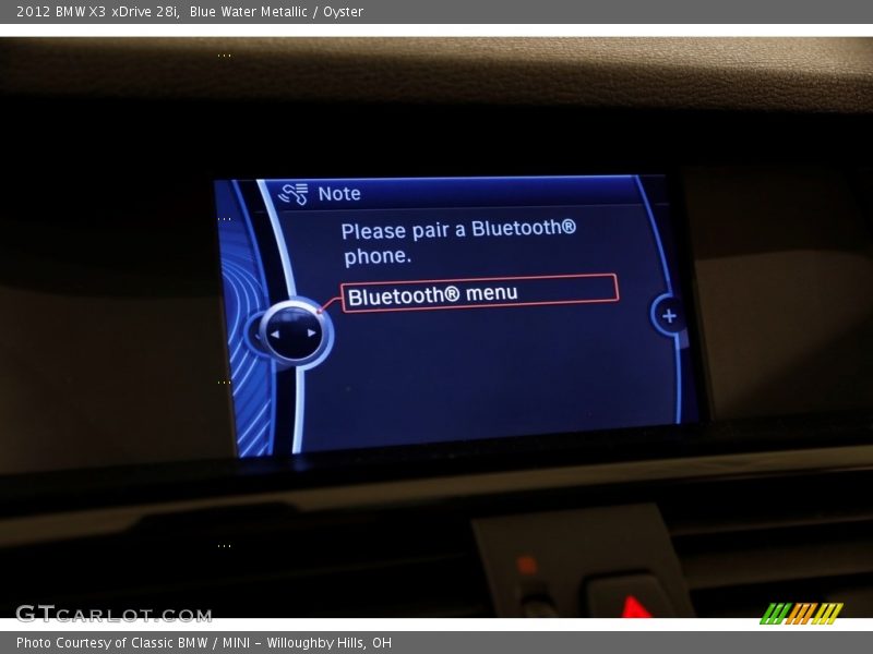 Blue Water Metallic / Oyster 2012 BMW X3 xDrive 28i